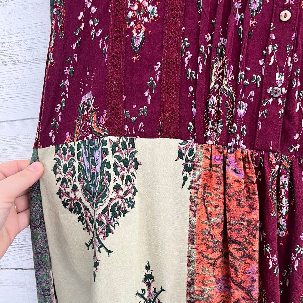 Tiny Anthropologie Gwen Patchwork Print Pocket Dr… - image 7